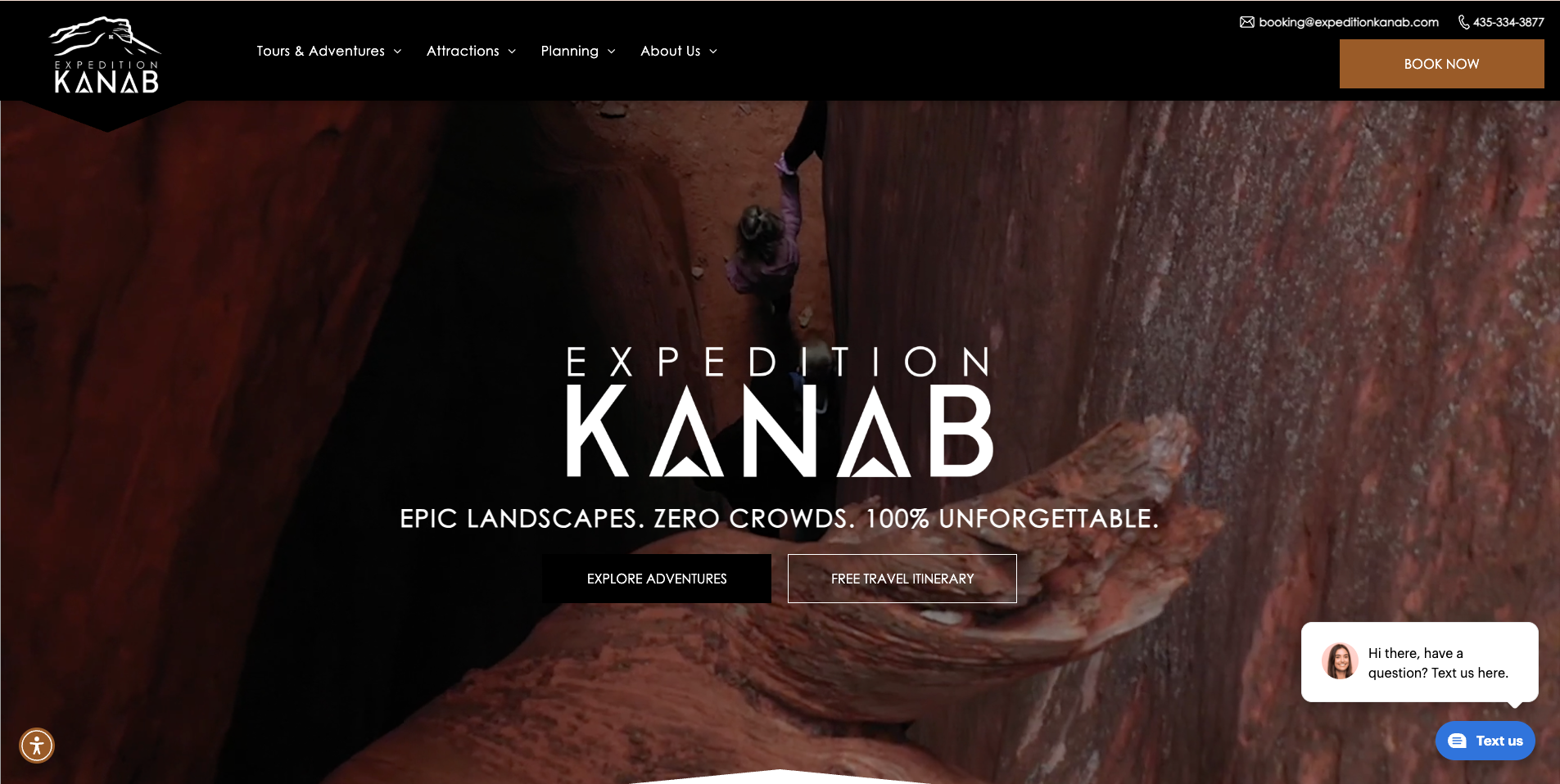 Expedition Kanab website screenshot